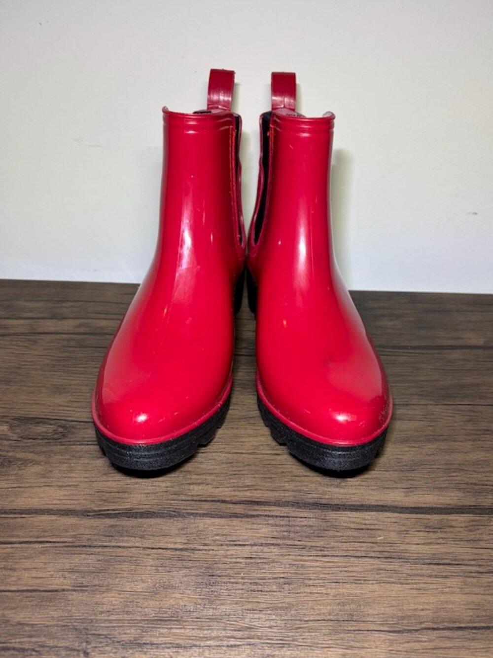 Ocean + Coast Women Kensington Chelsea Red Rubber Rain Boots Size 7 - Picture 2 of 7